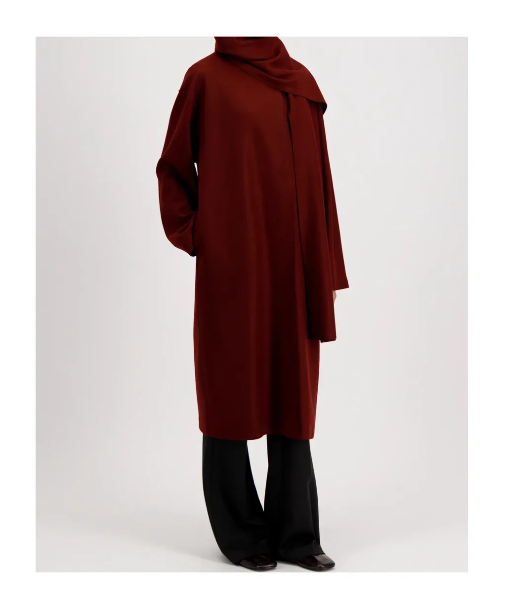 Scarf Coat Cashmere Blend