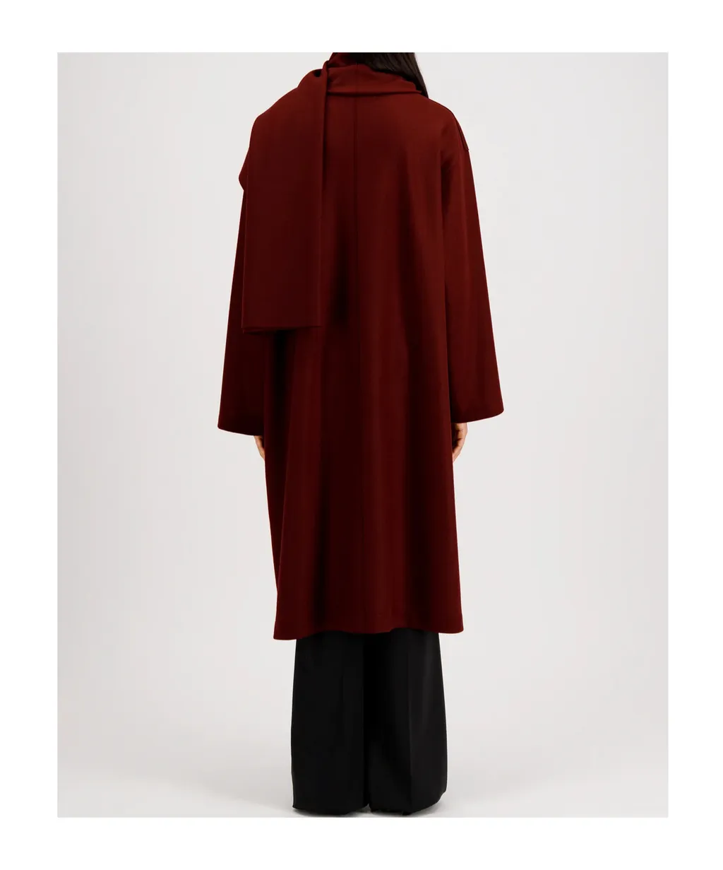 Scarf Coat Cashmere Blend