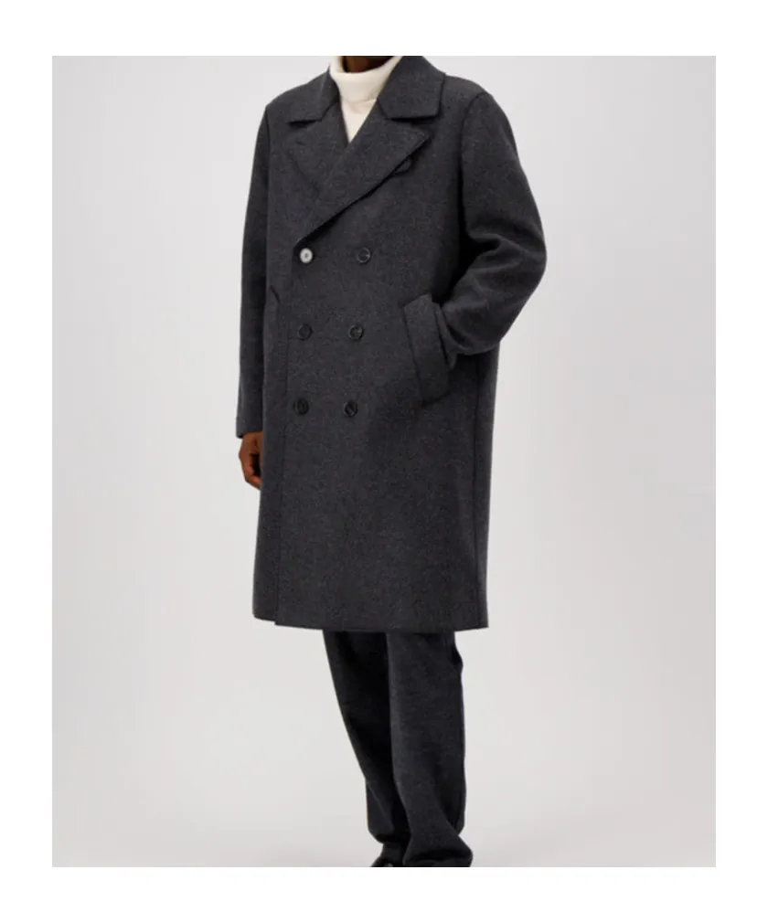 Double-Breasted Wool Coat