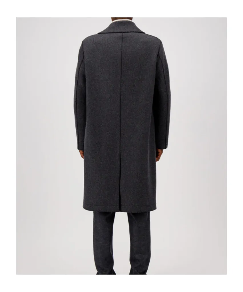 Double-Breasted Wool Coat