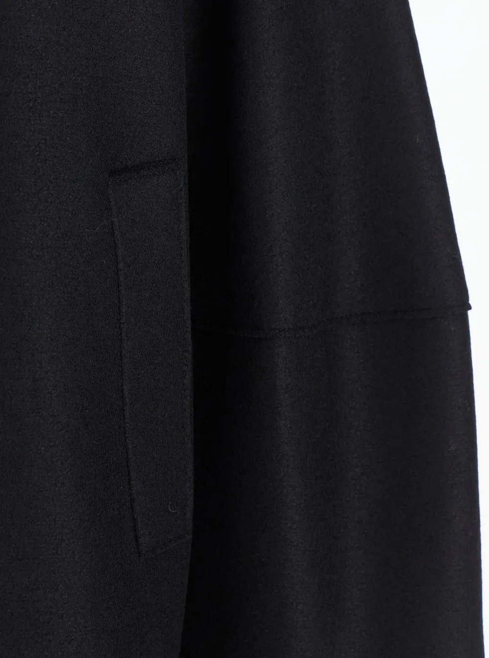 Wide Collar Puff Sleeve Coat