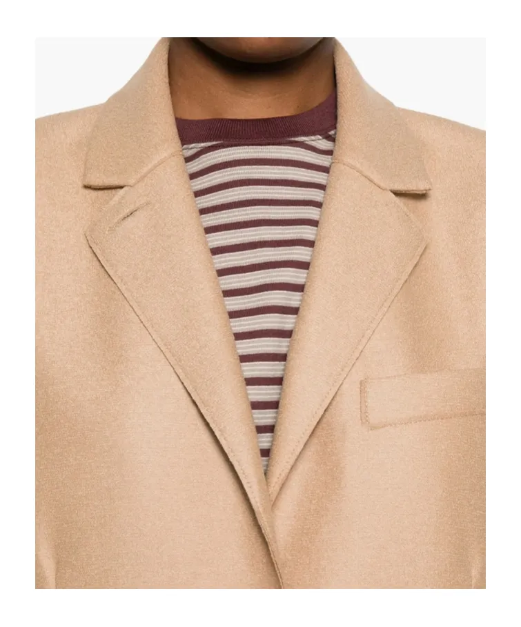 Patch-Pocket Buttoned Blazer