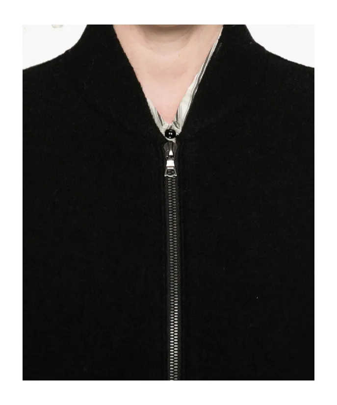 Zip-Front Balloon-Sleeve Jacket