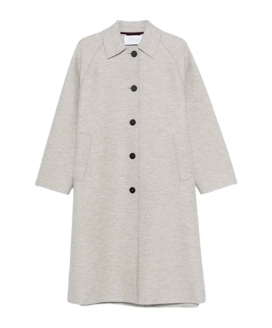 Balmacaan Raglan-Sleeve Button Coat