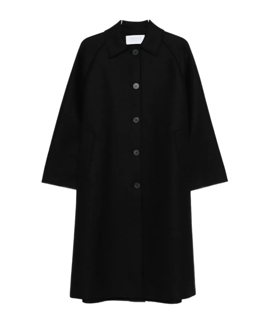 Balmacaan Raglan-Sleeve Button Coat