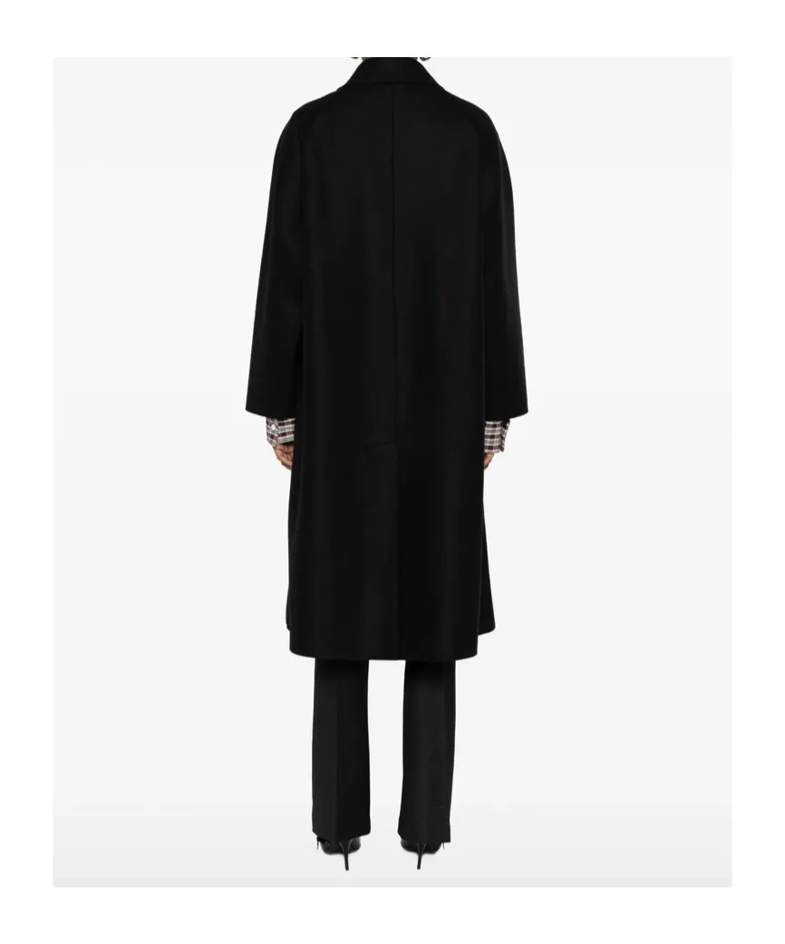 Balmacaan Raglan-Sleeve Button Coat