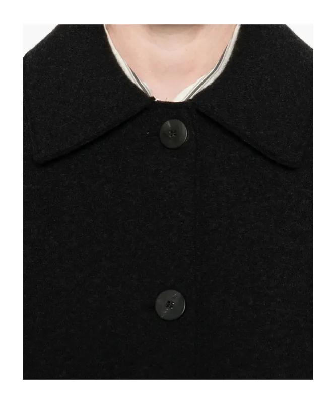Button-Front Collared Jacket