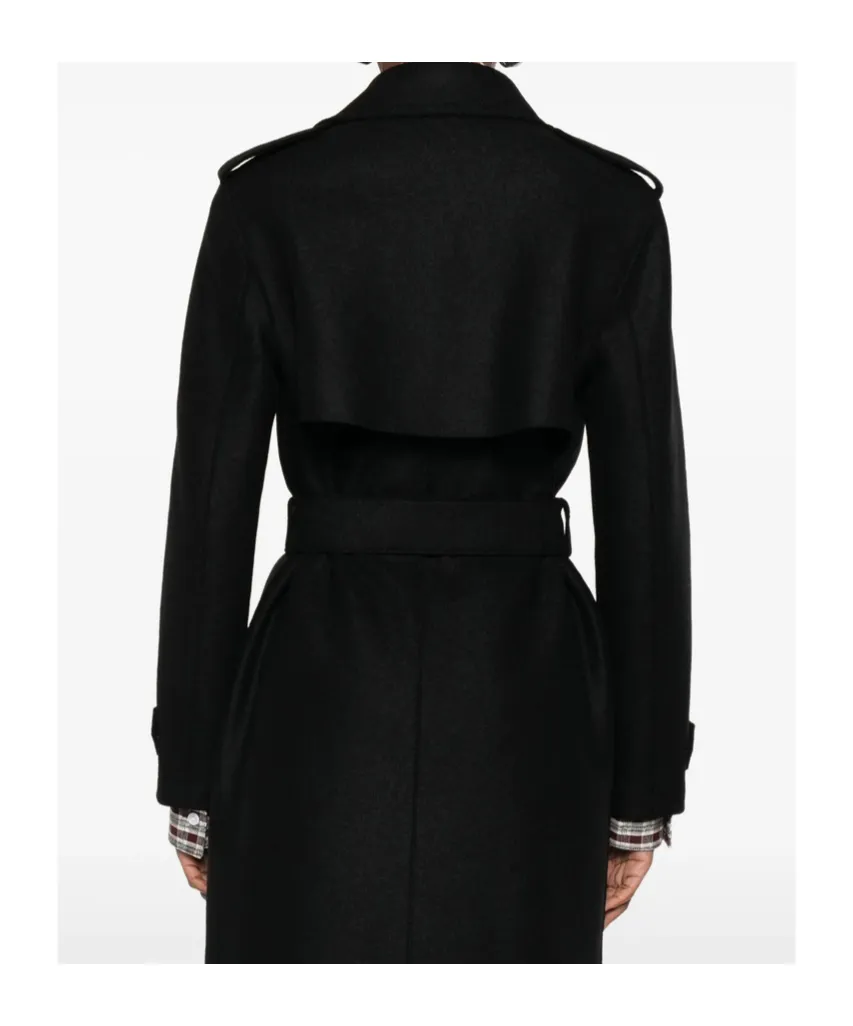 Double-Stitched Trench Coat
