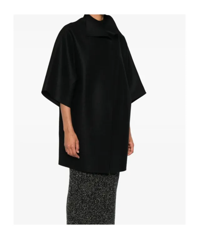 Short-Sleeve Collared Coat
