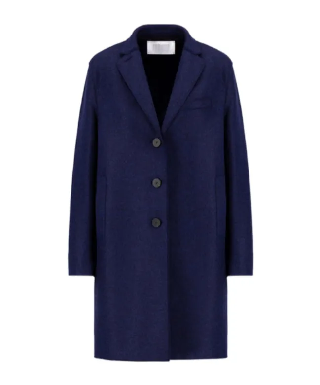 Single-Breasted Wool Coat