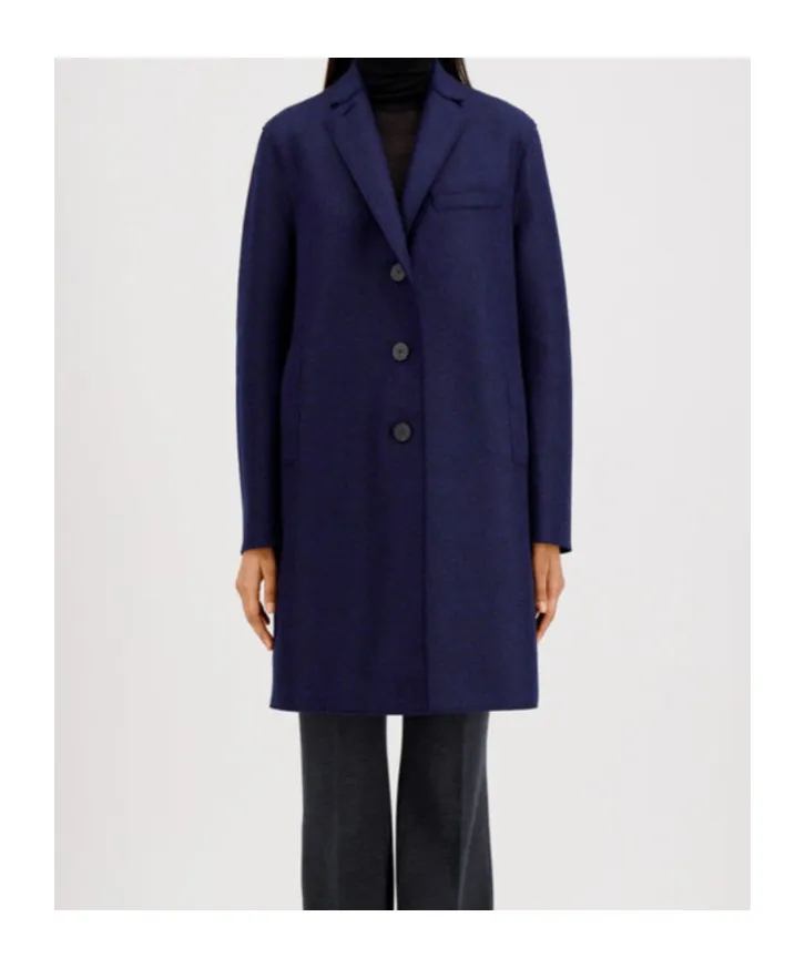Single-Breasted Wool Coat