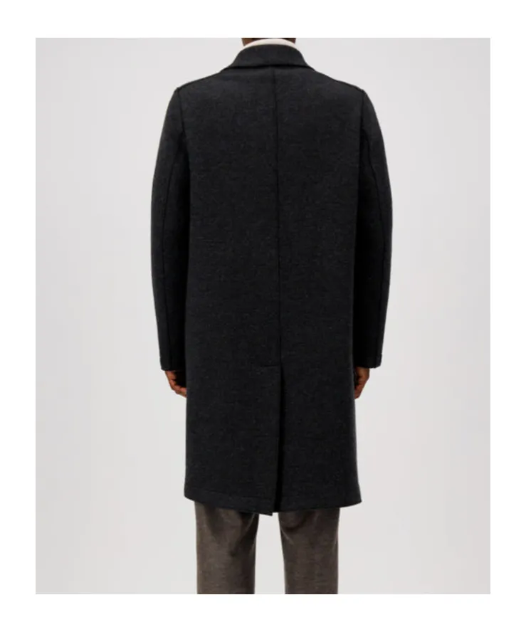 Single-Breasted Wool Coat