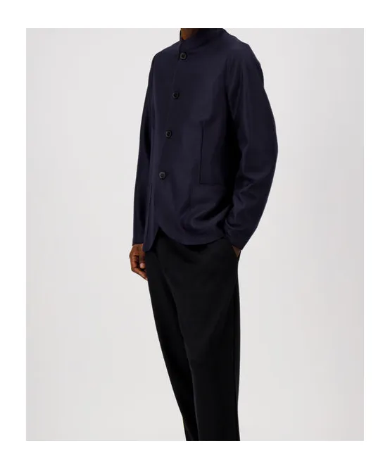 Nehru Jacket Light Pressed Wool