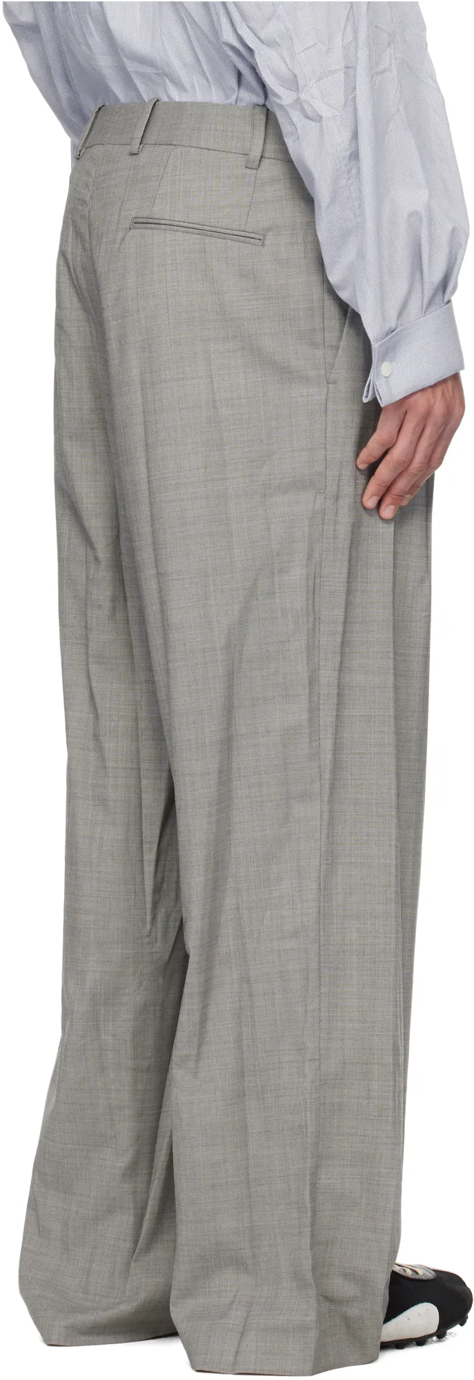 Crinkled Trousers