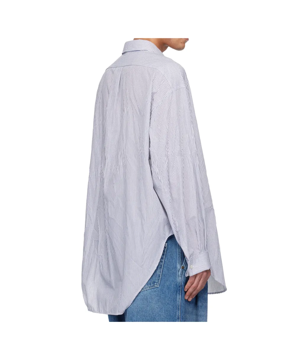 Crinkled Poplin Shirt
