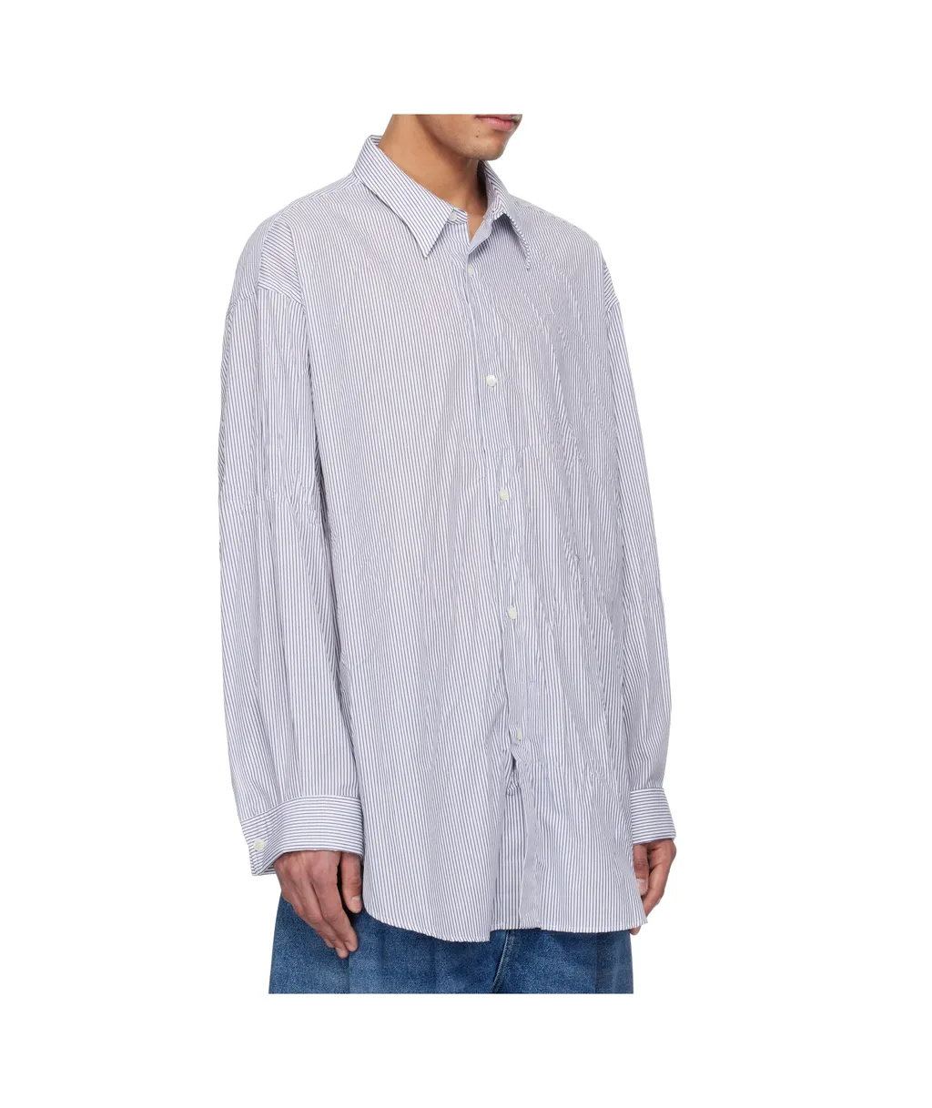 Crinkled Poplin Shirt