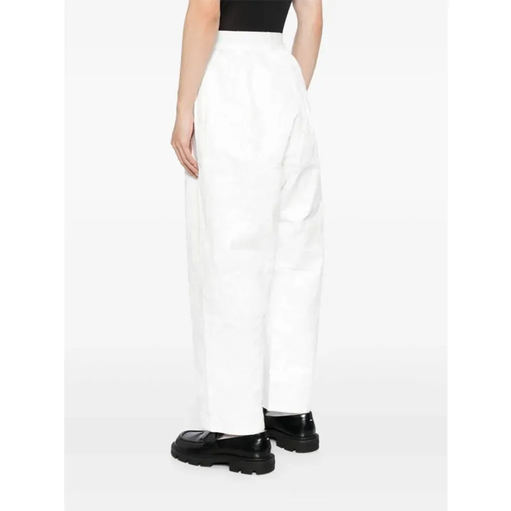 Crinkled Wide-Leg Trousers