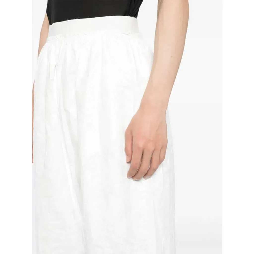 Crinkled Wide-Leg Trousers