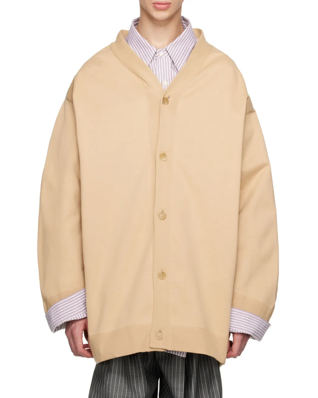 V-Neck Cotton Cardigan