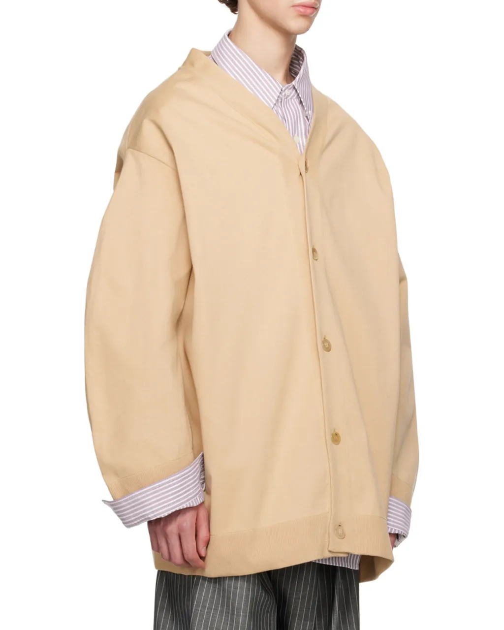 V-Neck Cotton Cardigan