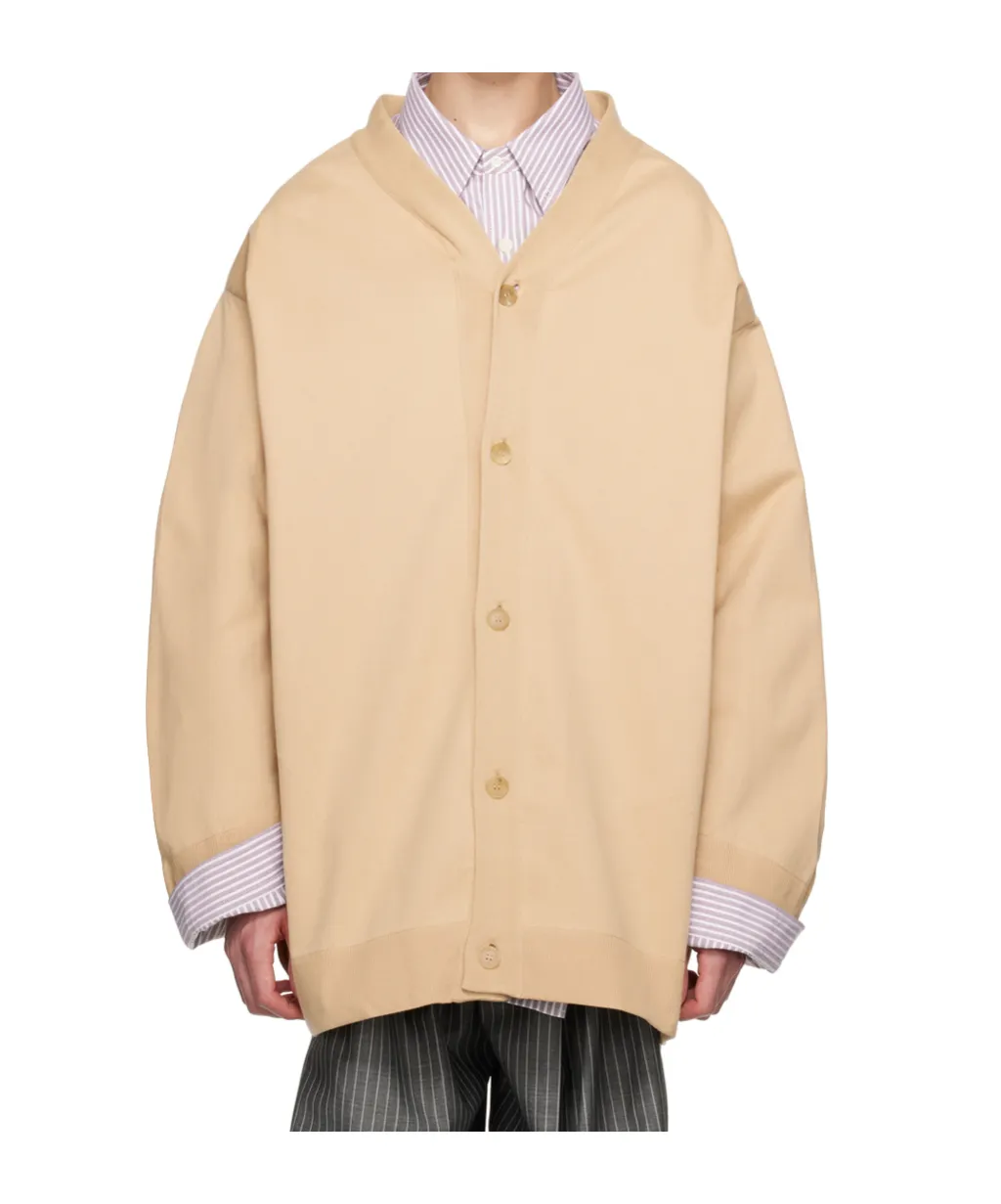 V-Neck Cotton Cardigan