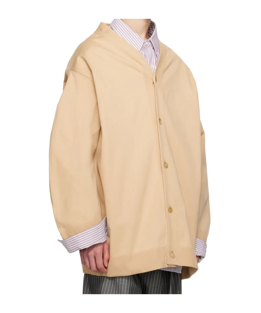 V-Neck Cotton Cardigan