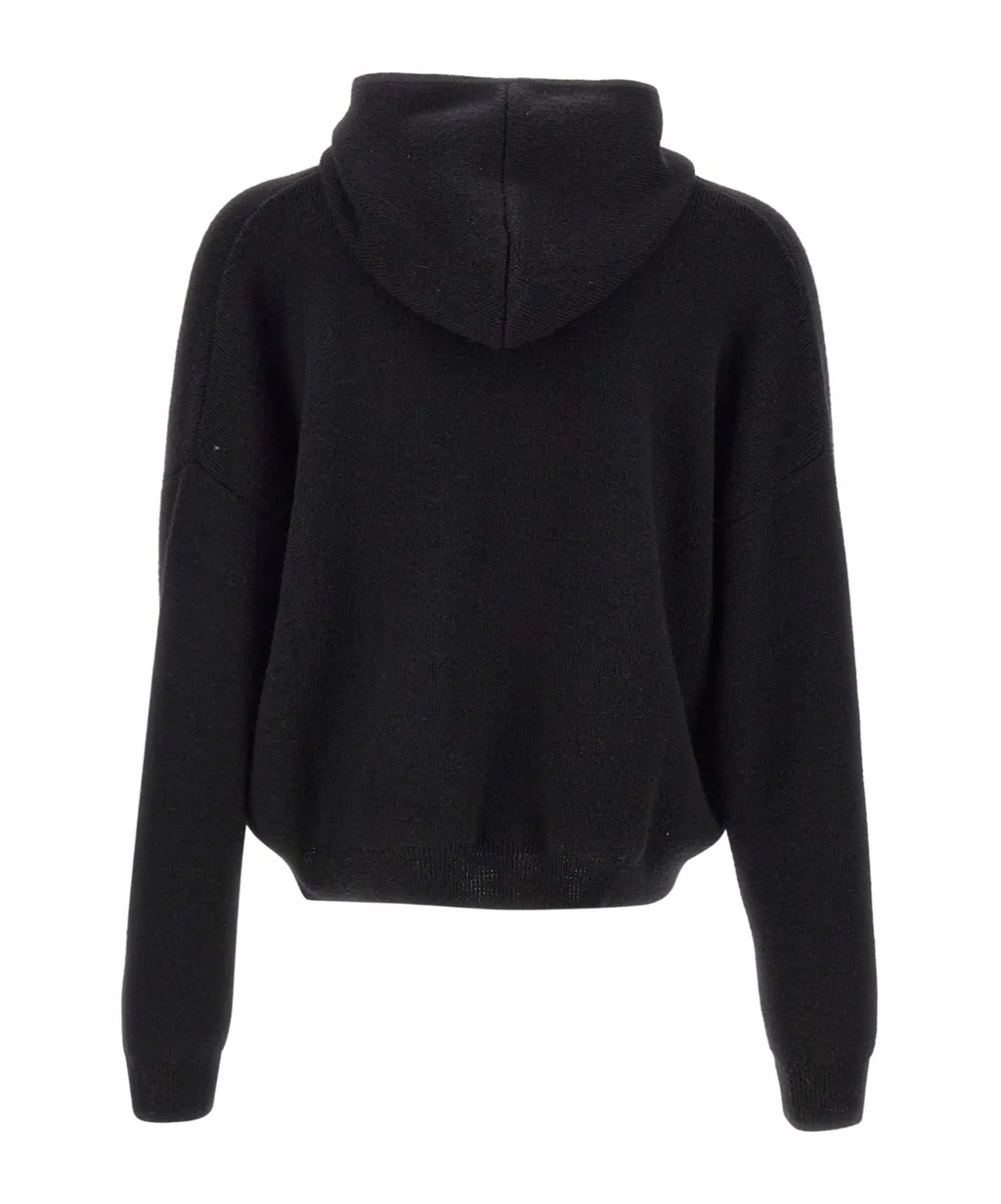 Zipped Knitted Hoodie