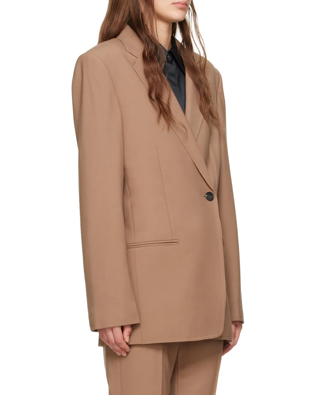 Notched-Lapels Tailored Blazer