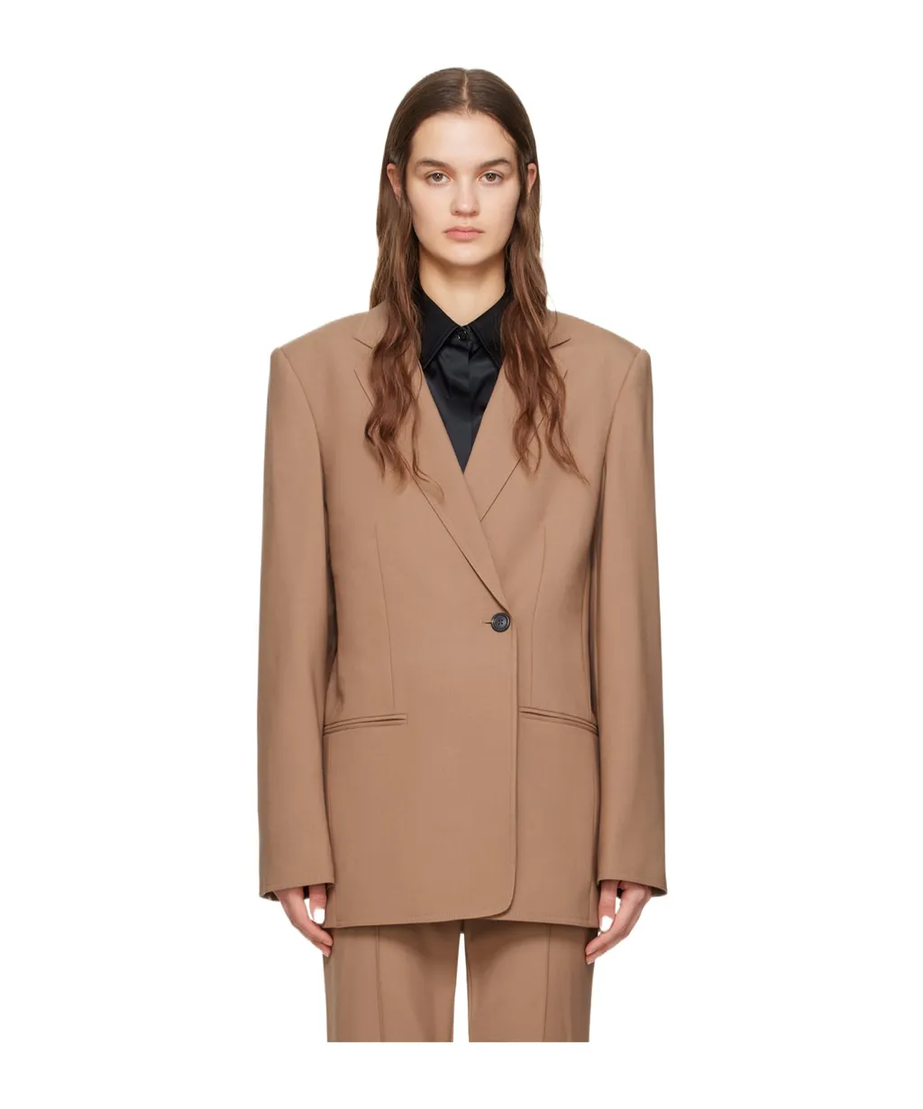 Notched-Lapels Tailored Blazer