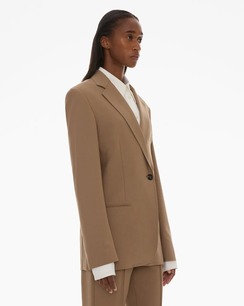 Single-Breasted Tailored Blazer