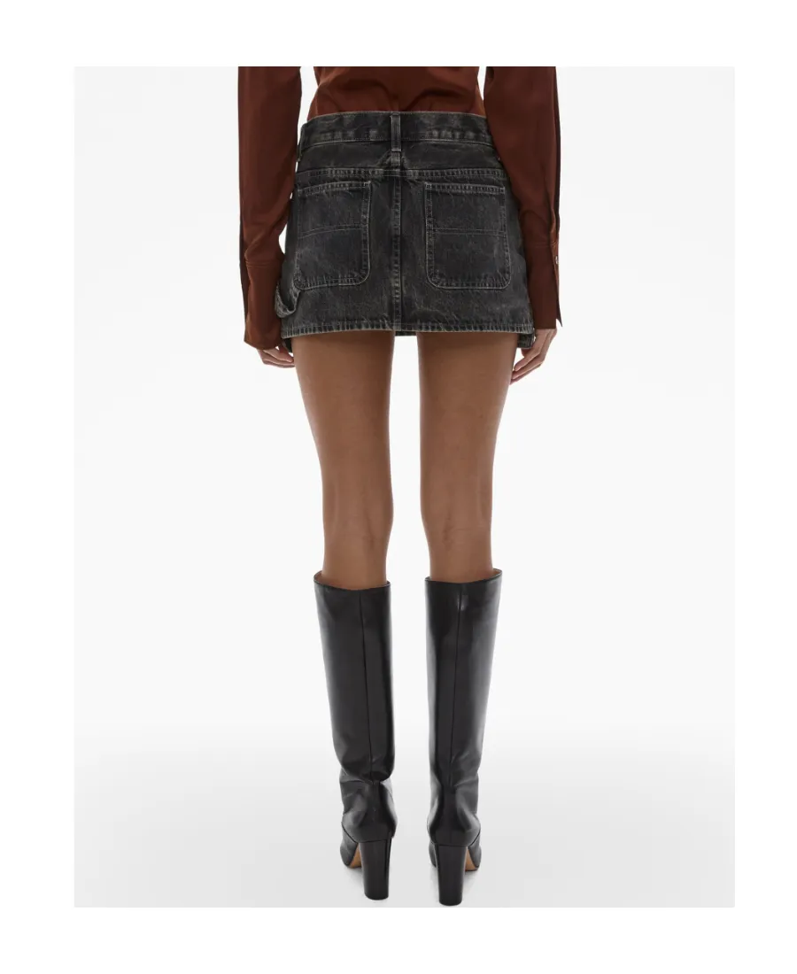 Carpenter Denim Mini Skirt
