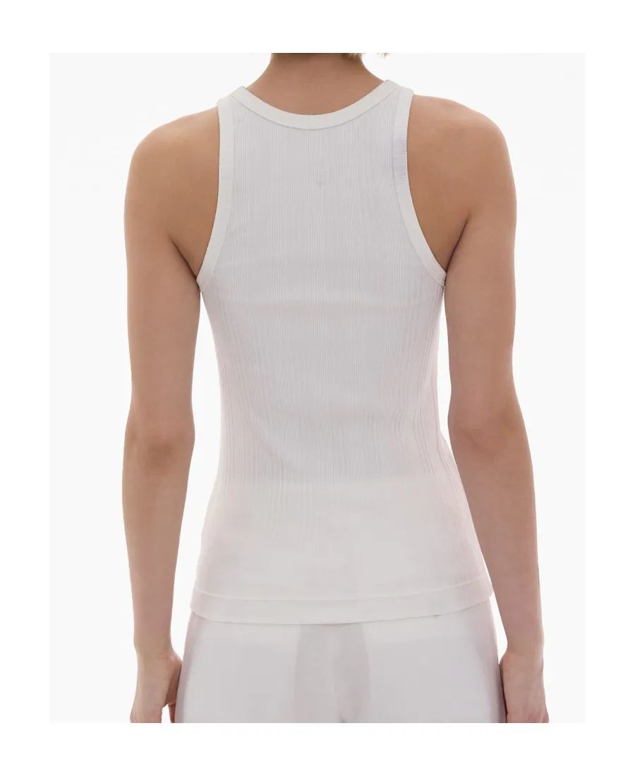 Round Neck Ribbed Tank Top