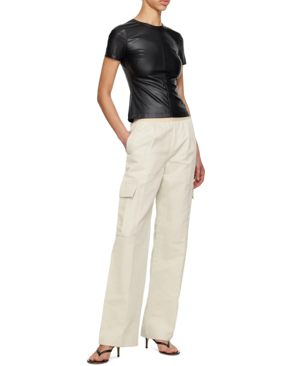 Pleated Cargo Trousers