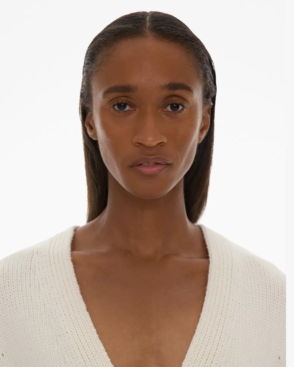 V-Neck Button-Up Cardigan