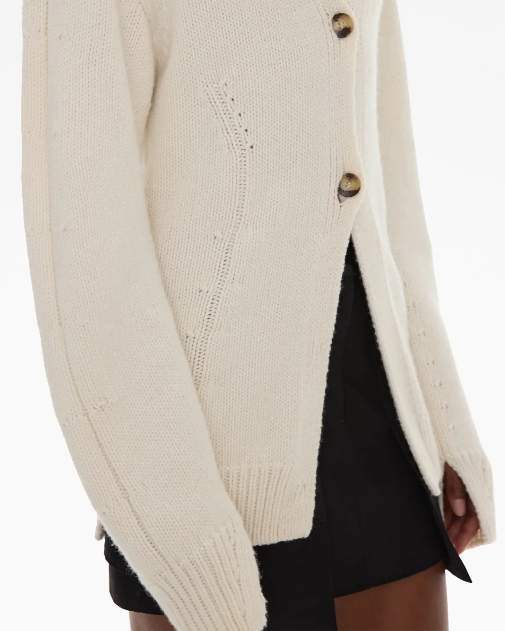 V-Neck Button-Up Cardigan
