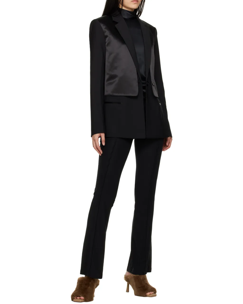 Cut-Out Layered Blazer