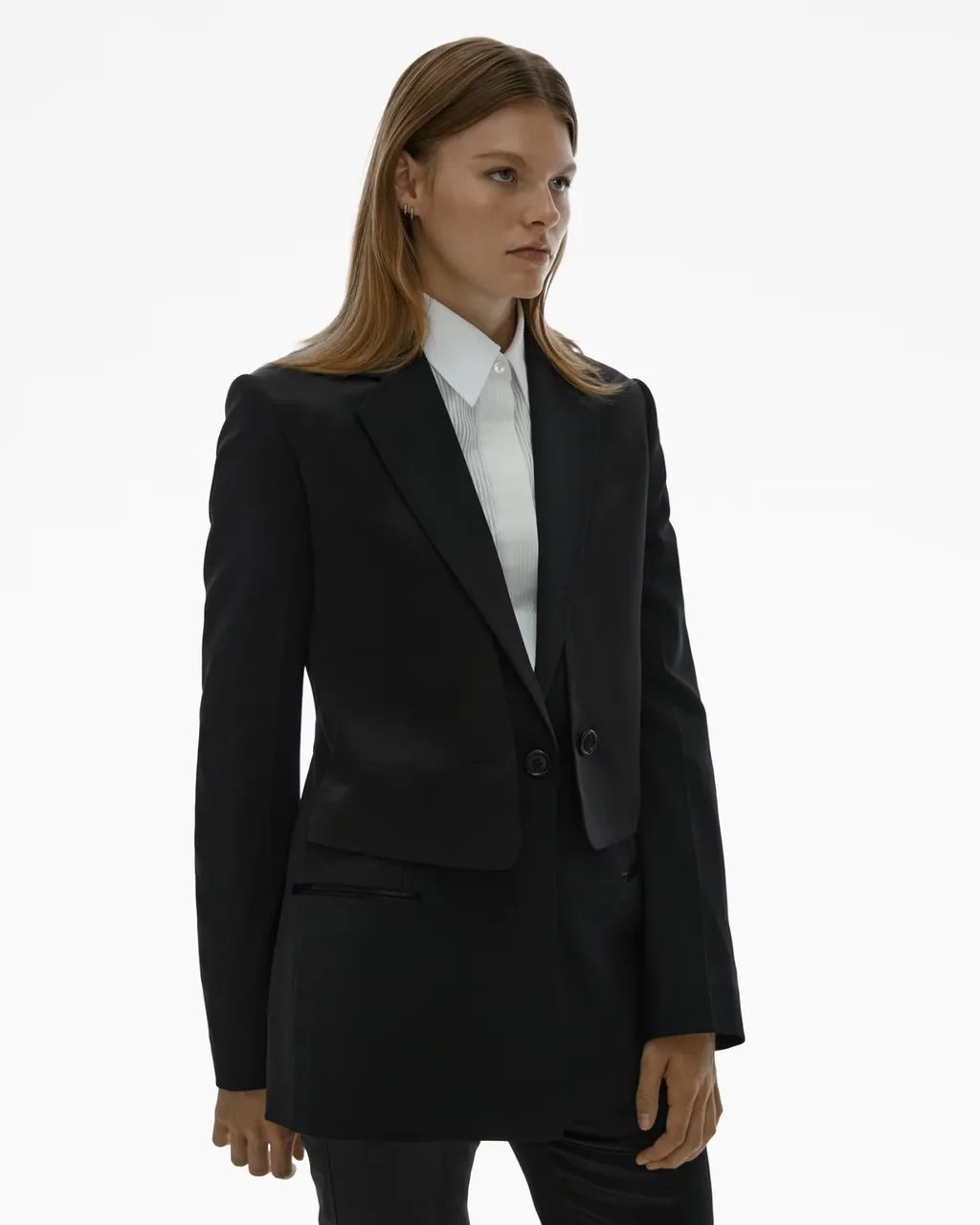 Cut-Out Layered Blazer