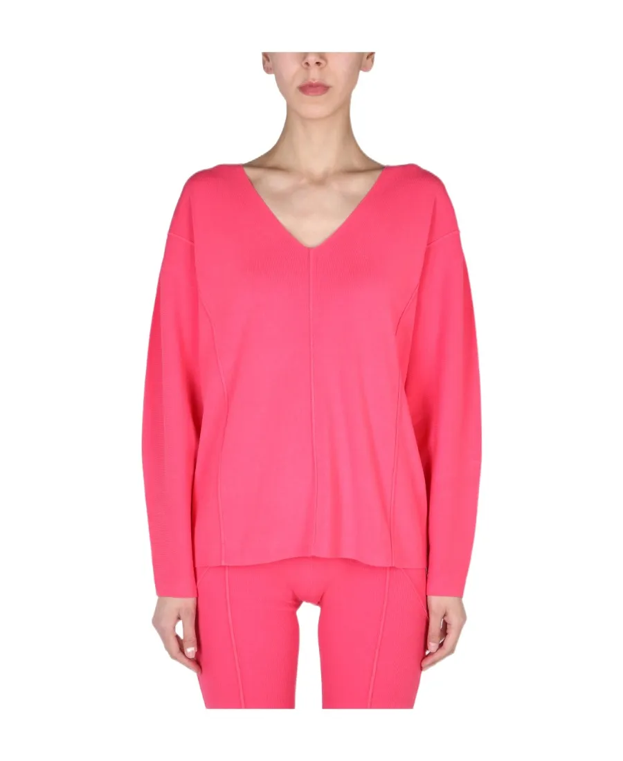 V-Neck Long-Sleeved Jumper