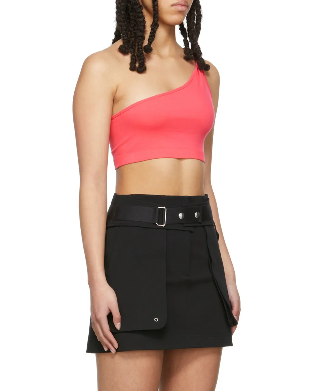 One-Shouldered Navel Vest