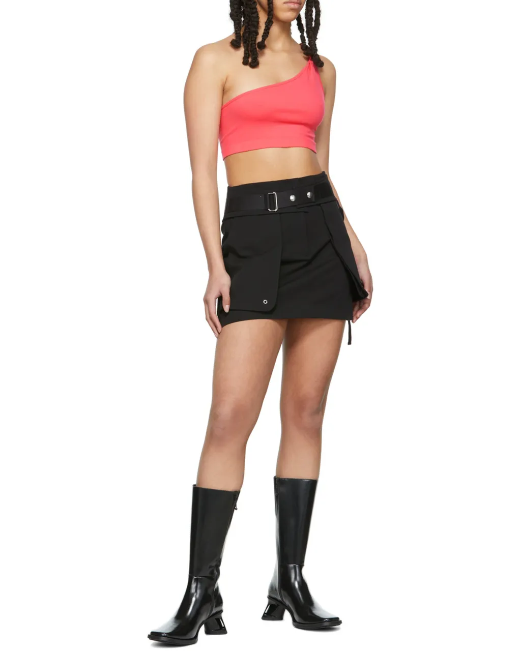 One-Shouldered Navel Vest