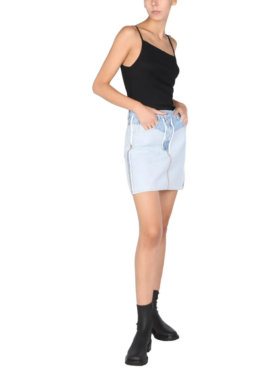 Reverse Mini Skirt