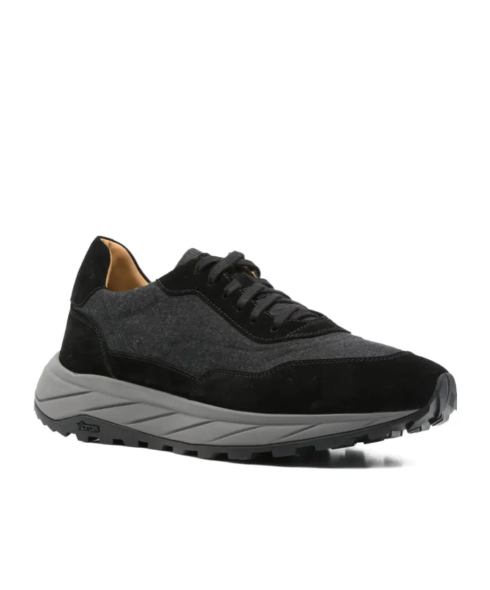 Round-Toe Lace-Up Sneakers