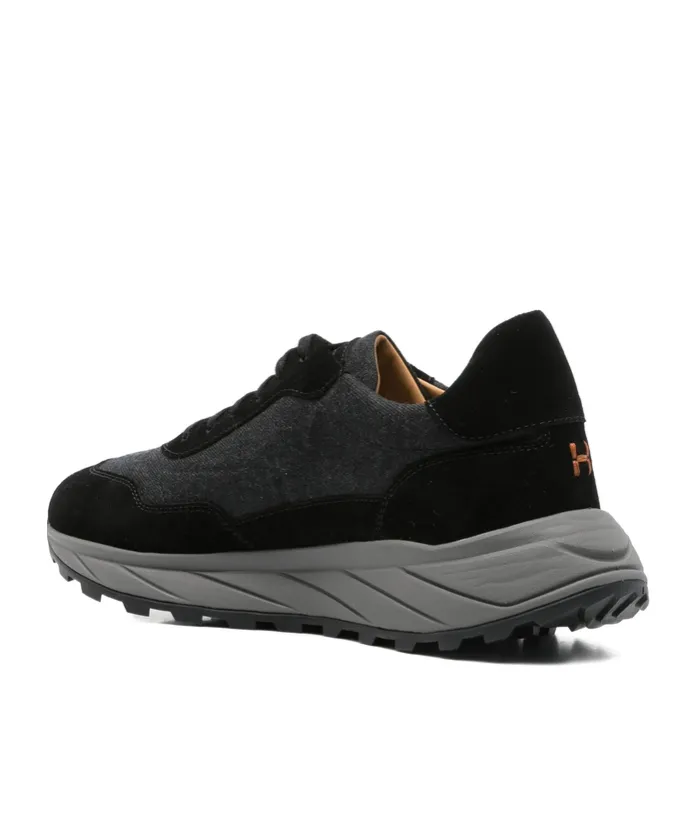 Round-Toe Lace-Up Sneakers