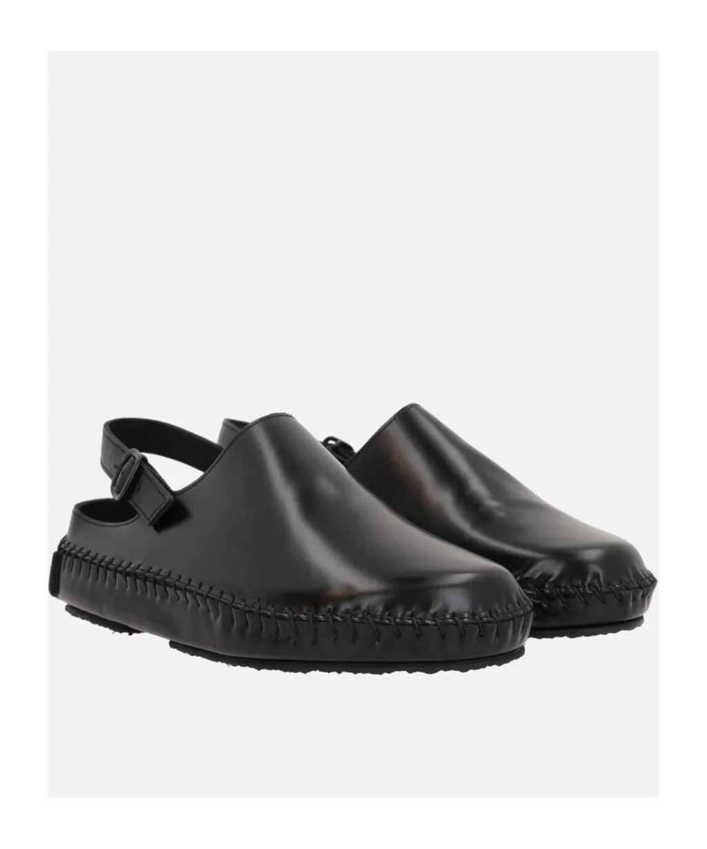 Round-Toe Slingback Sandals