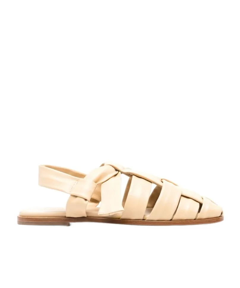 Interlocking Knitted Flat Sandals