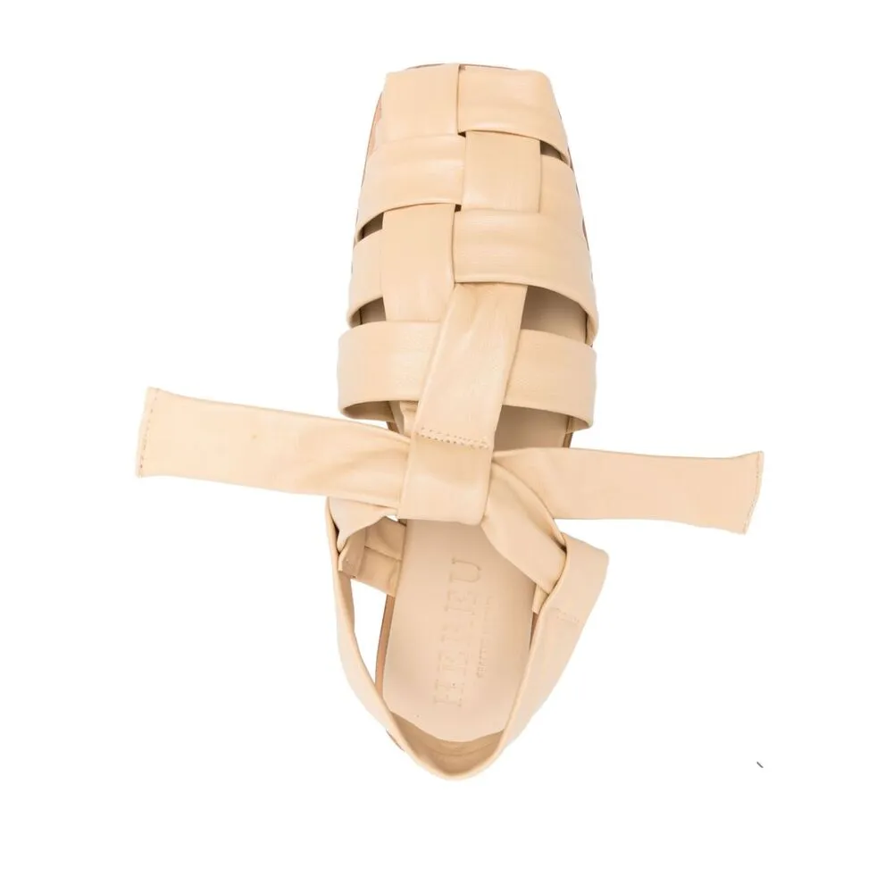Interlocking Knitted Flat Sandals