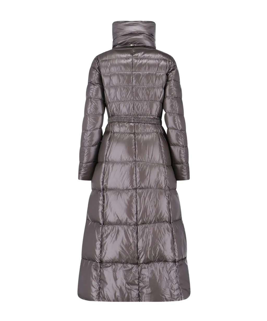 Belted A-Line Maxi Coat