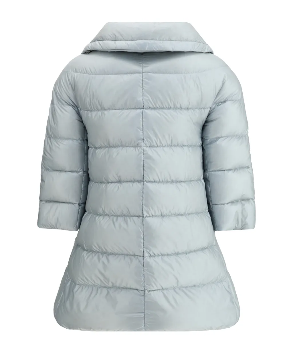 Cleofe High Neck Crop-Sleeved Coat