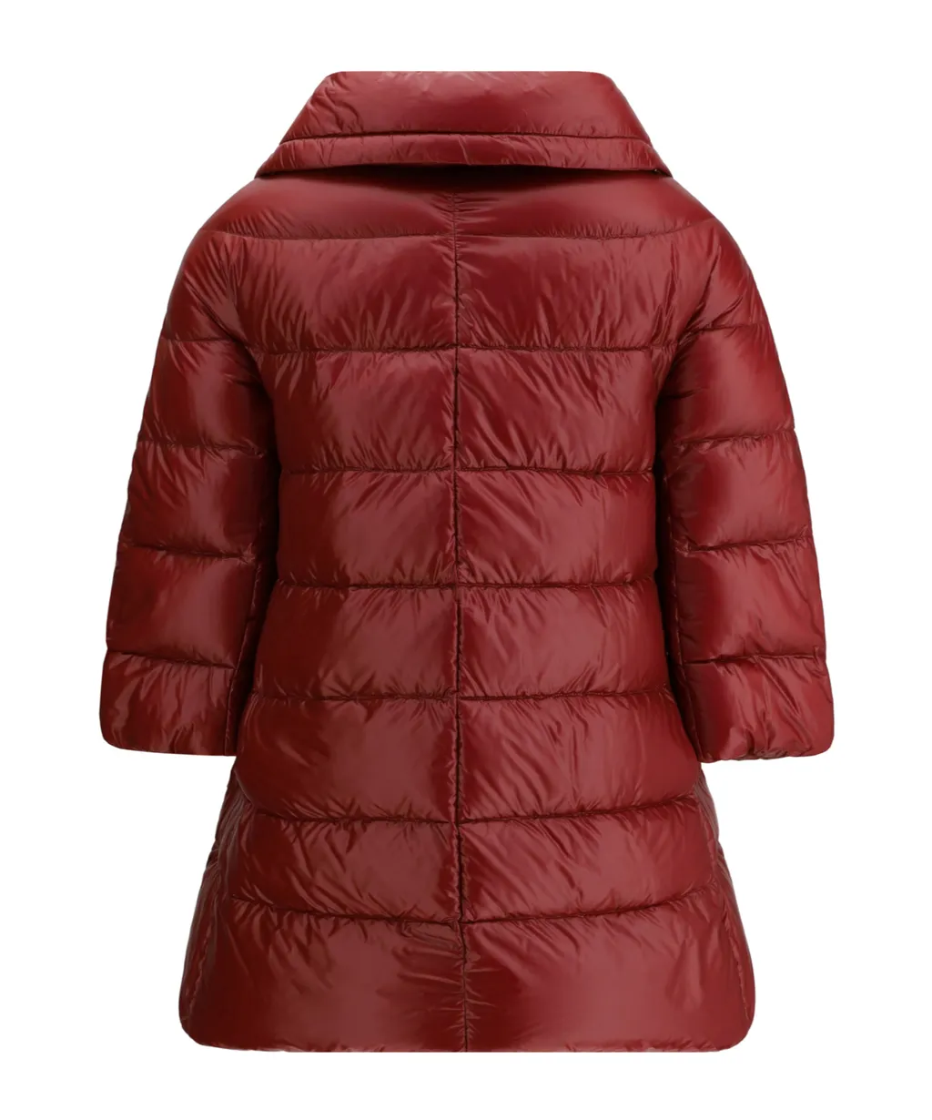 Cleofe High Neck Crop-Sleeved Coat