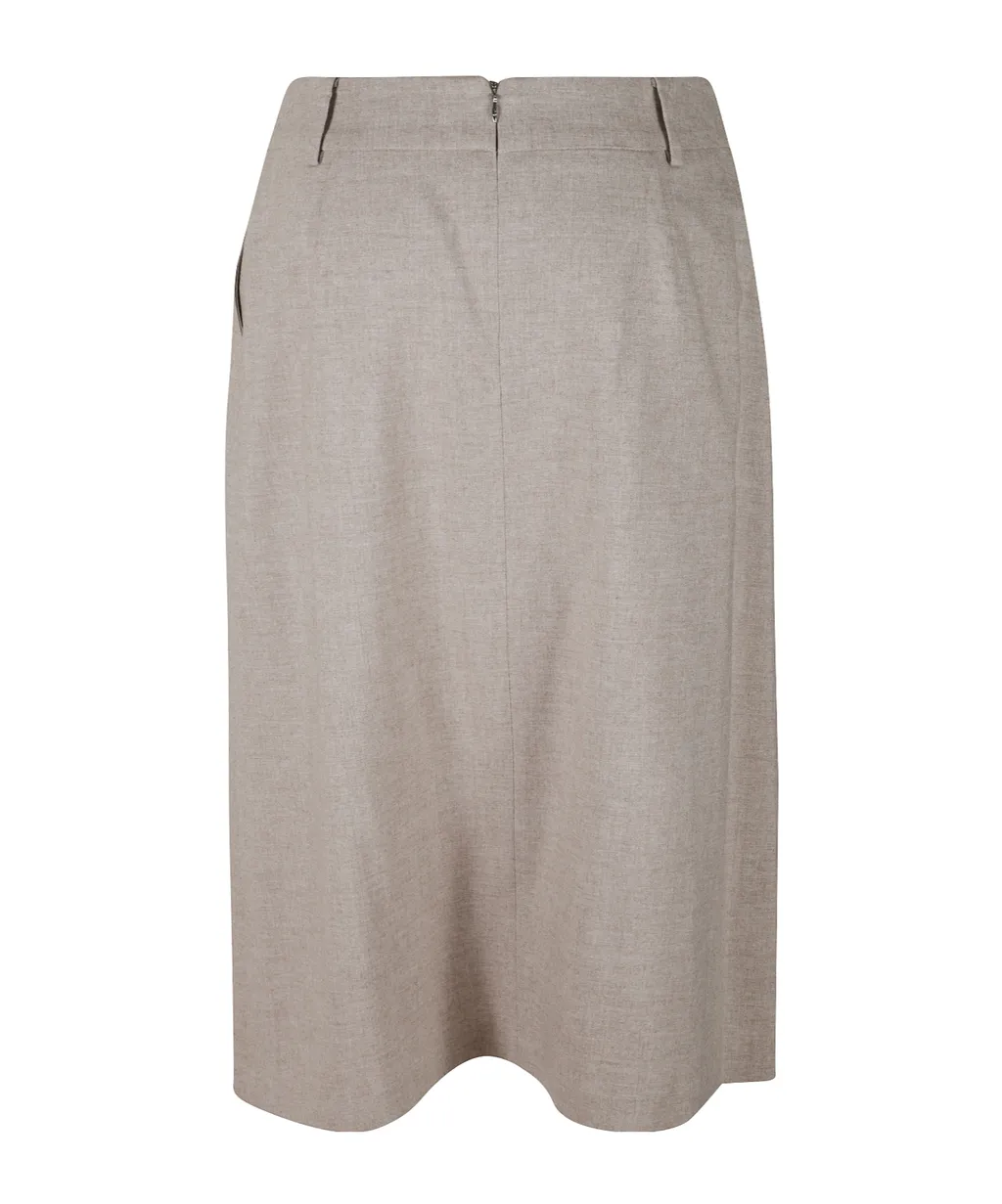 Pleated Midi Skirt